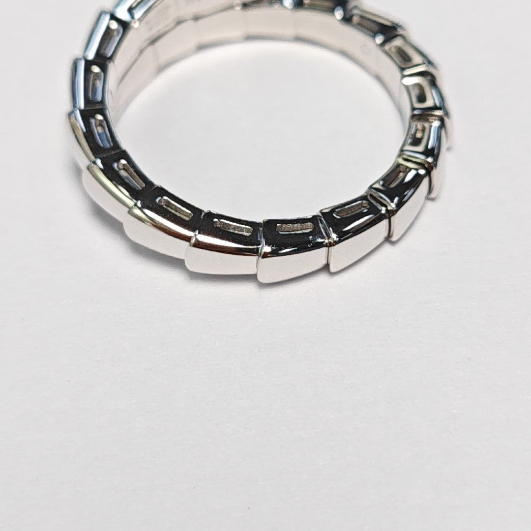 SERPENTI 18k White Gold Silver Ring EU 60