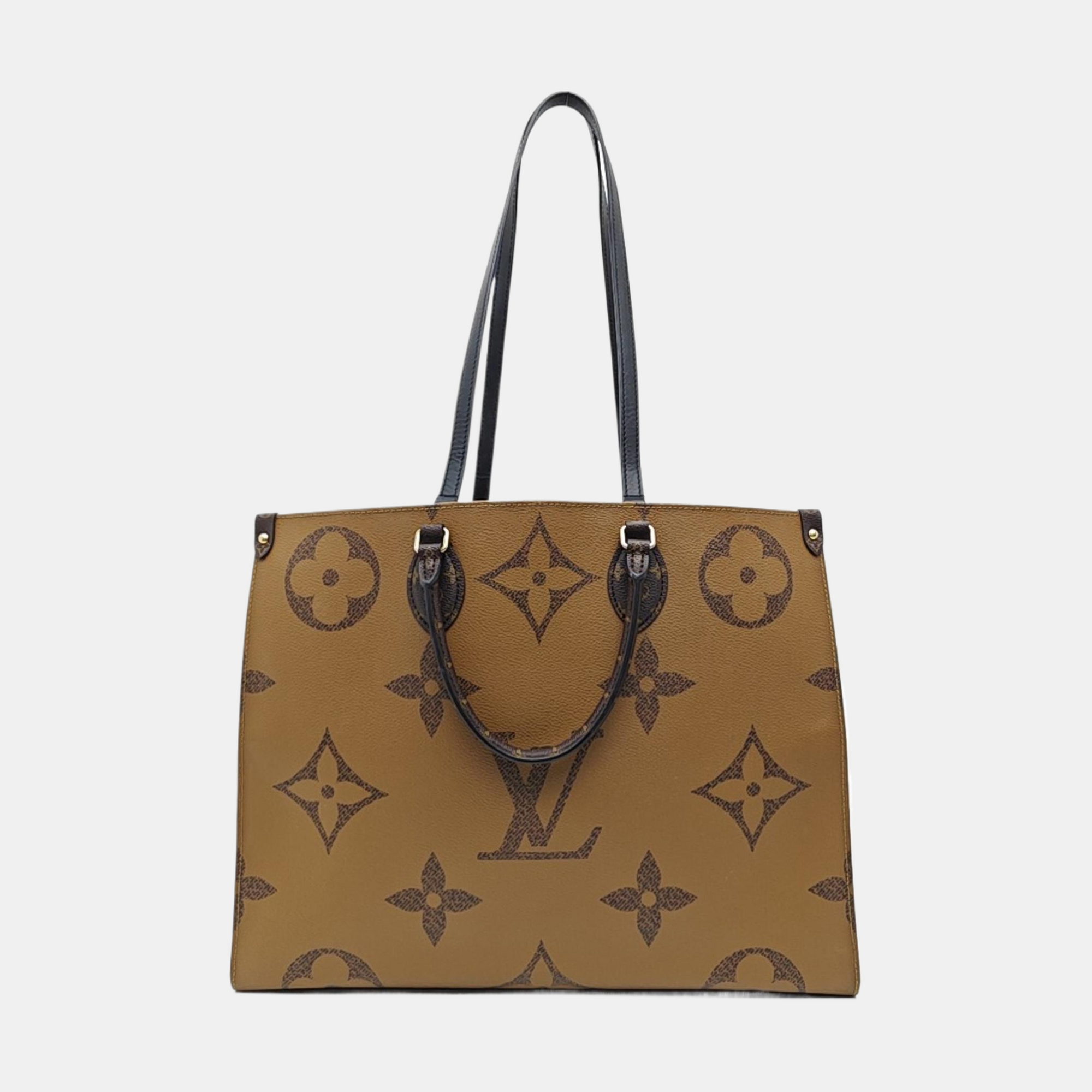 ONTHEGO GM Monogram Coated Canvas Brown