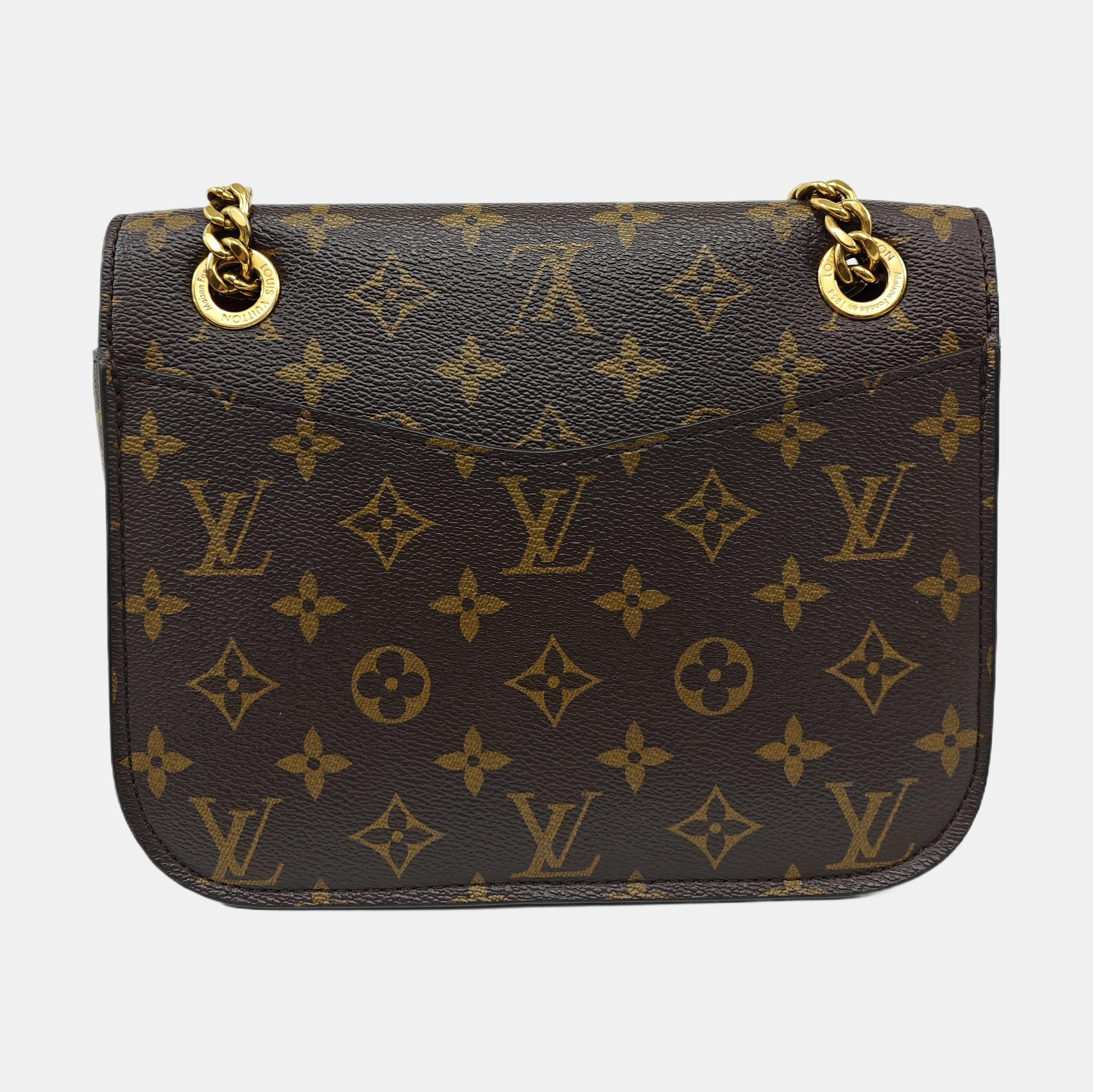 PASSY Monogram Coated Canvas Brown