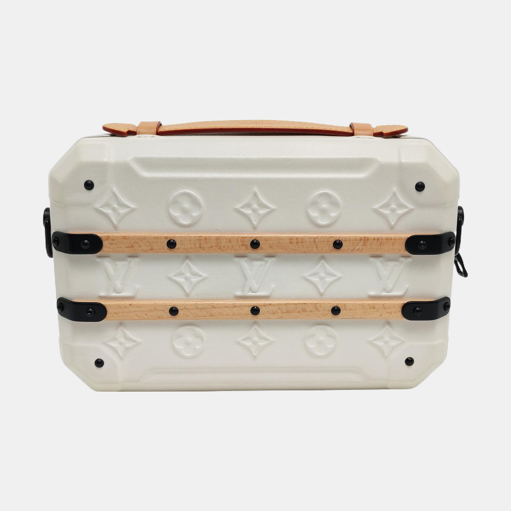 TRUNK Monogram Calfskin White