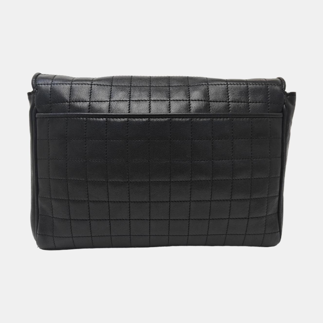 Quilted Calfskin Shoulder Bag Black
