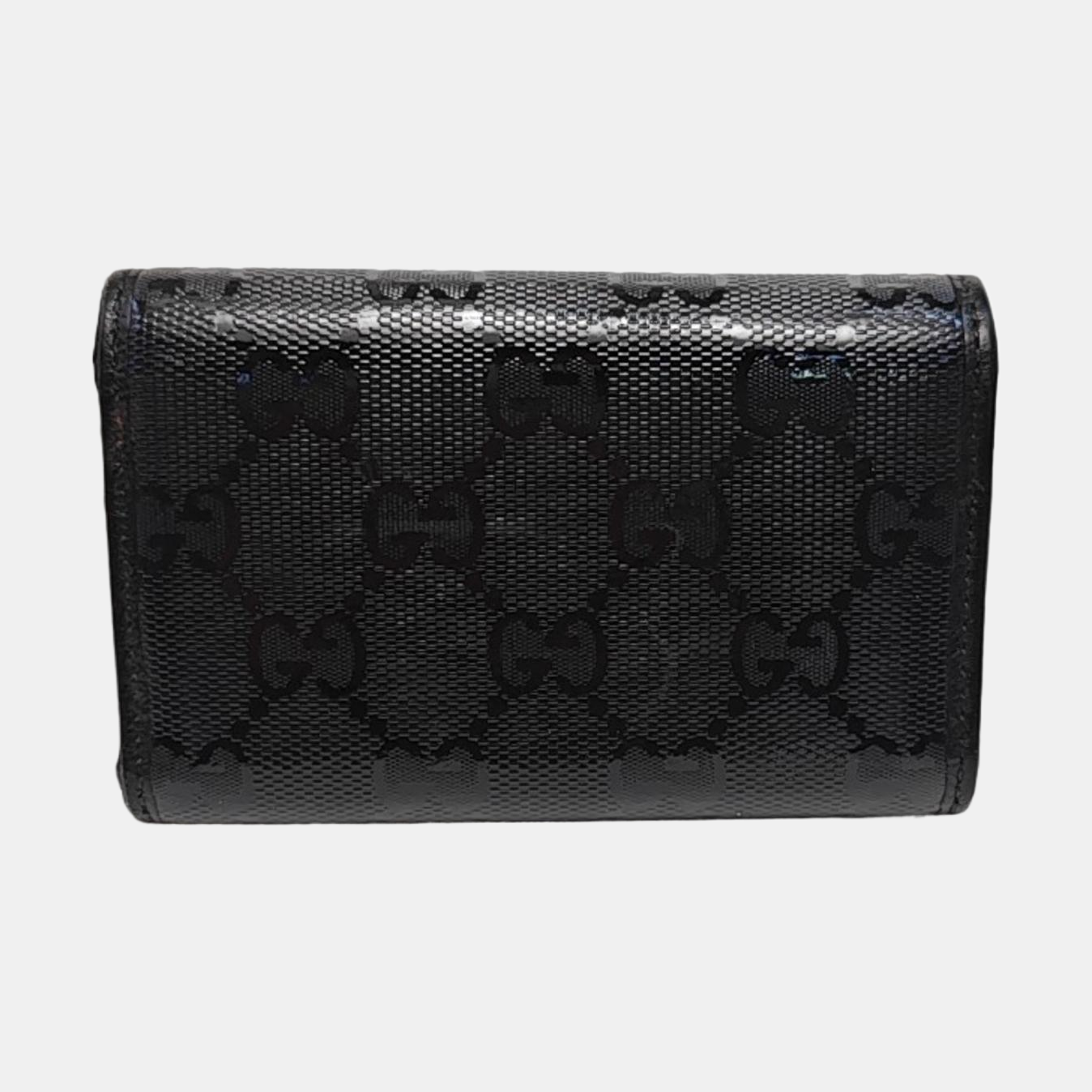 Monogram Coated Canvas Key Pouch Black