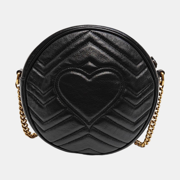 GG Marmont Mini Quilted Calfskin Black