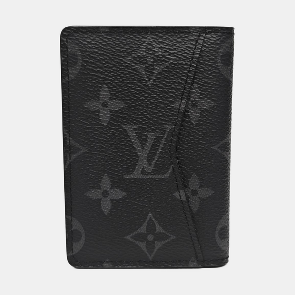 Monogram Coated Canvas Card Holder Mini Black