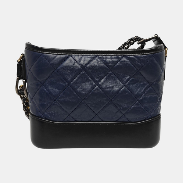 GABRIELLE Small Quilted Calfskin Blue