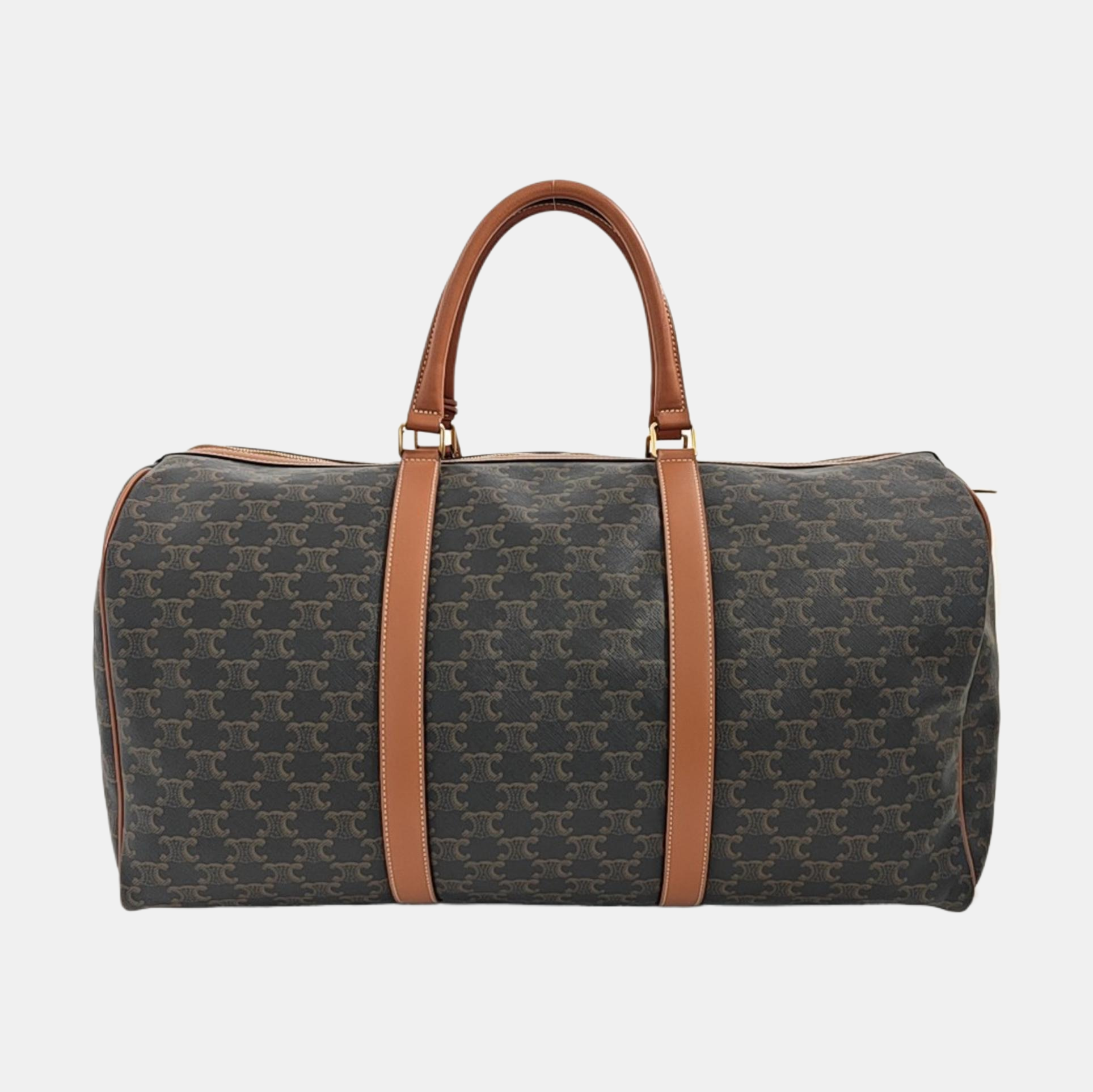 TRIOMPHE CANVAS Large Calfskin Brown