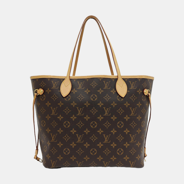 NEVERFULL MM Monogram Coated Canvas Brown