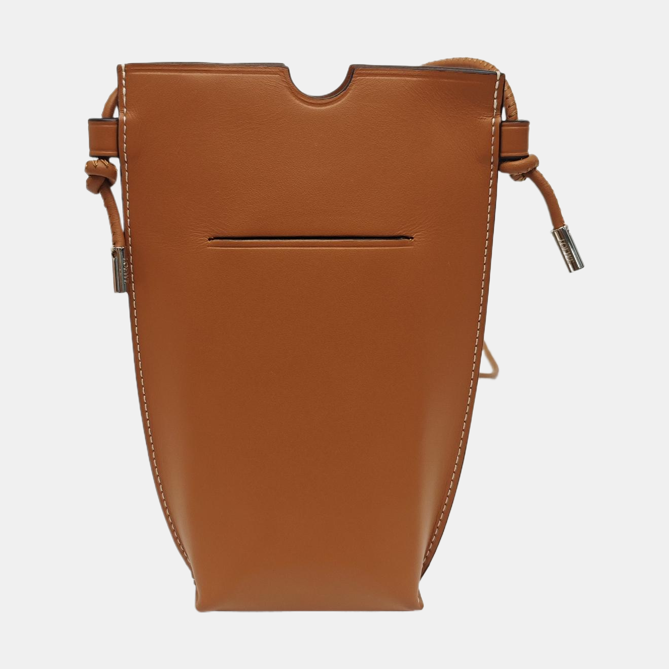 Calfskin Shoulder Bag Brown