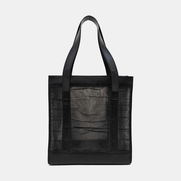 Special Material Top Handle Bag Black