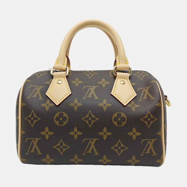 SPEEDY 20 Monogram Coated Canvas Brown
