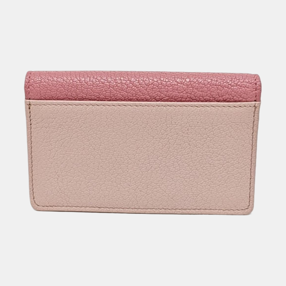 Madras Leather Pink Card Holder