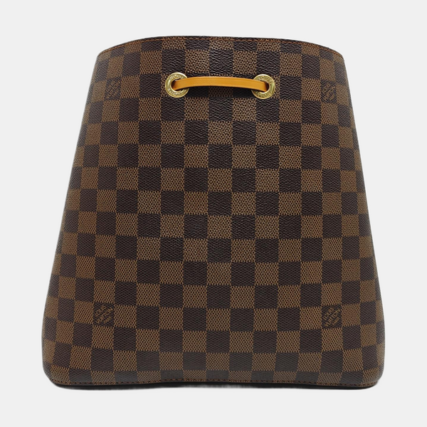 NÉONOÉ MM Damier Ebene Coated Canvas Brown