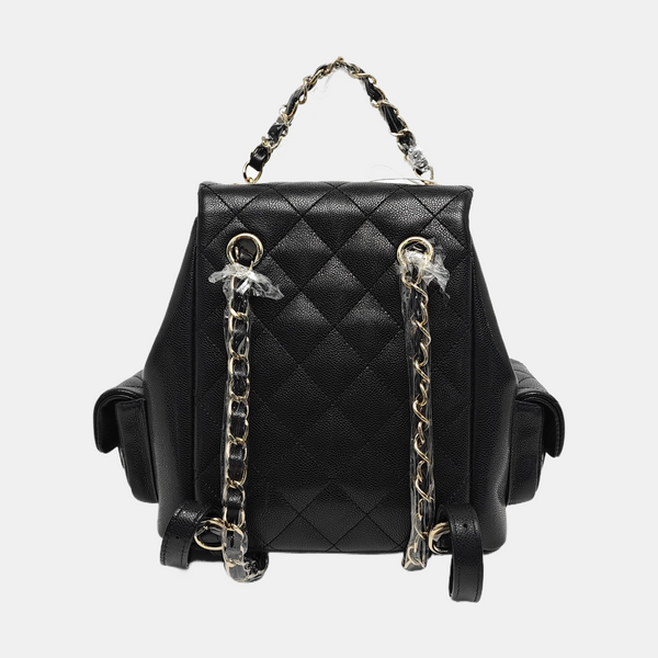DUMA Quilted Grained Calfskin Black
