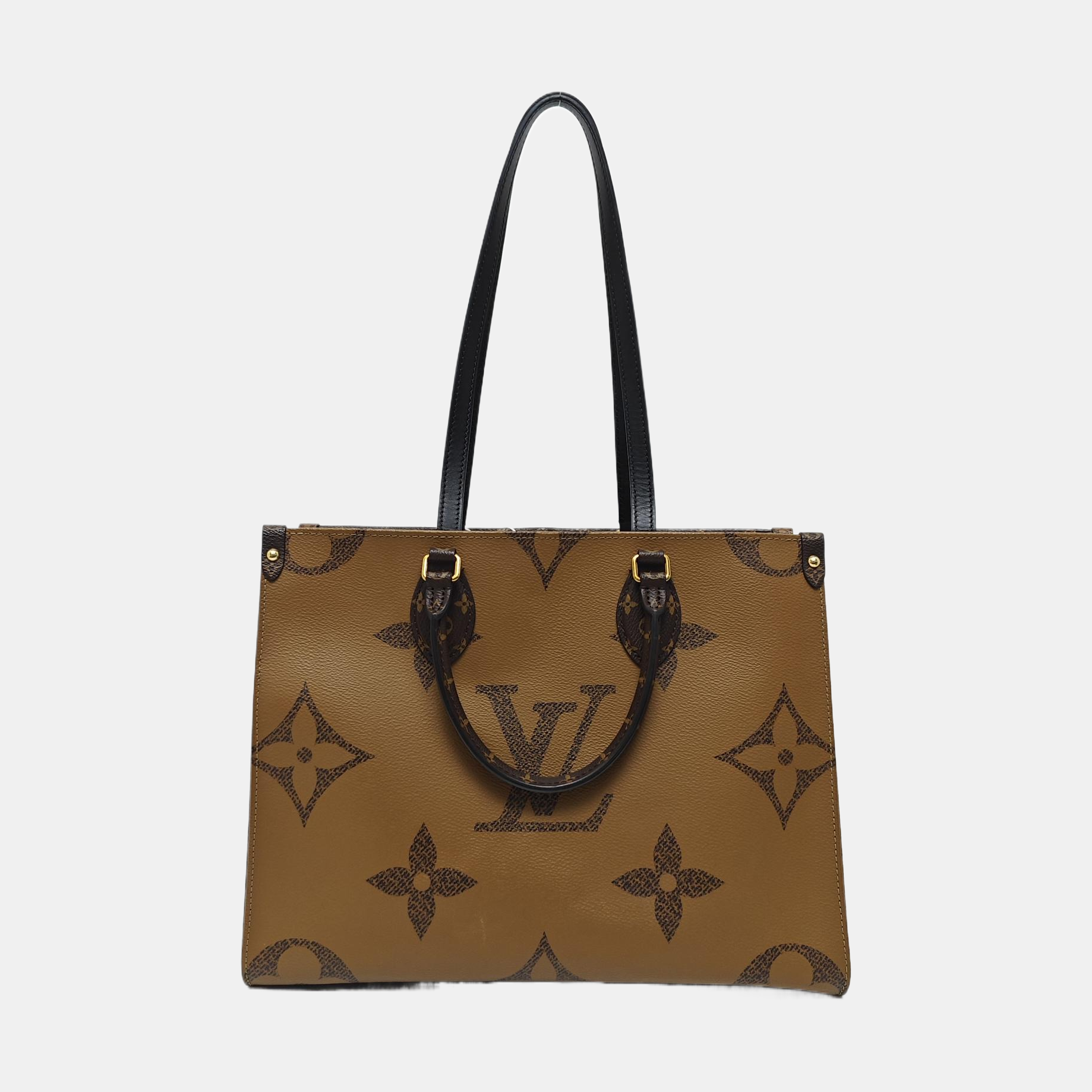 ONTHEGO MM Monogram Coated Canvas Brown