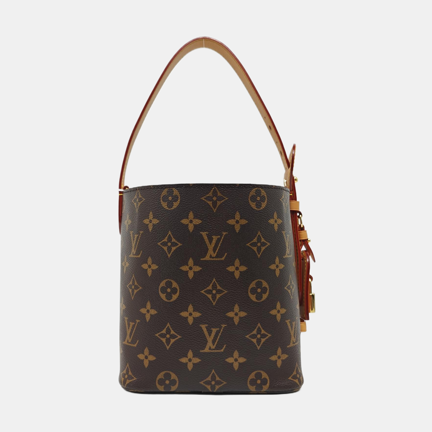 ALL IN Monogram Coated Canvas Brown