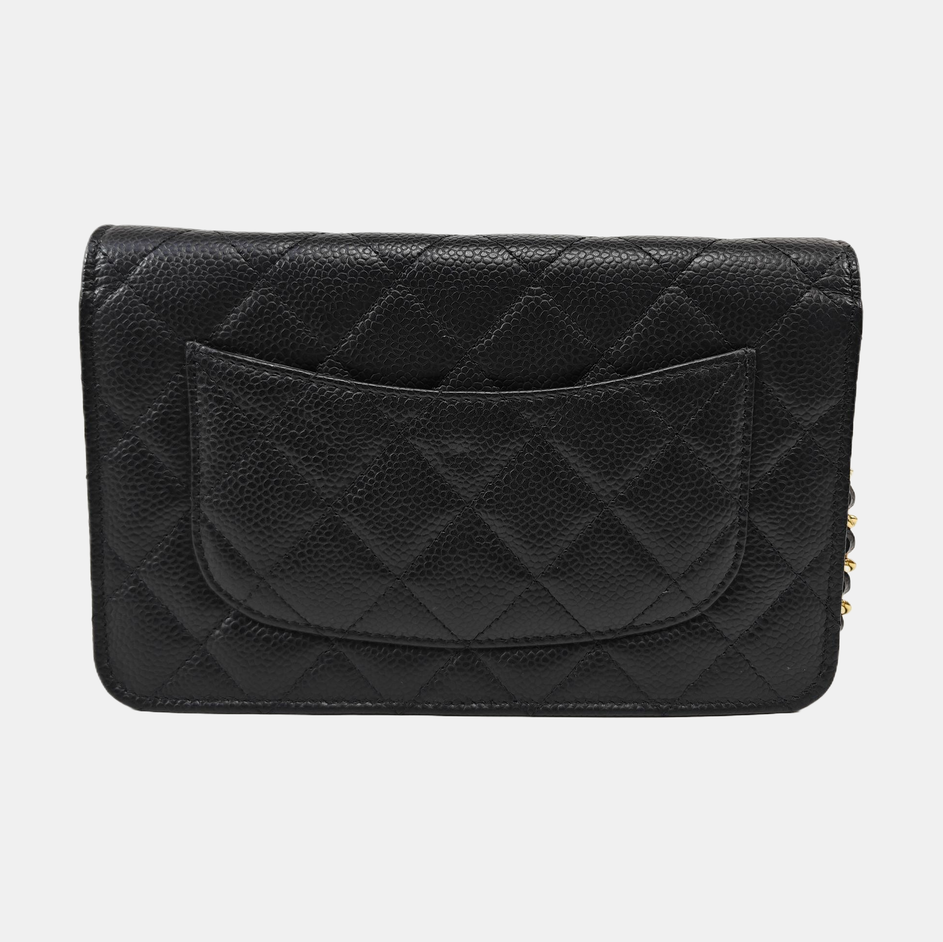 WOC Quilted Grained Calfskin Black