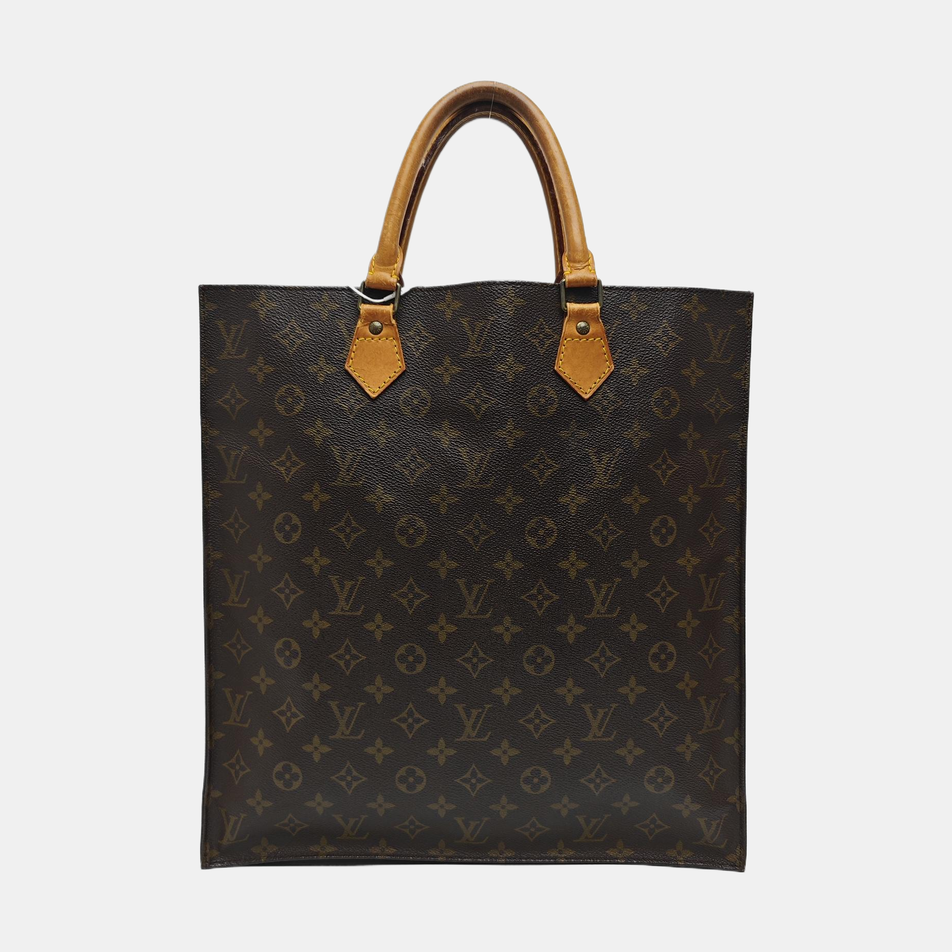 SAC PLAT GM Monogram Coated Canvas Brown