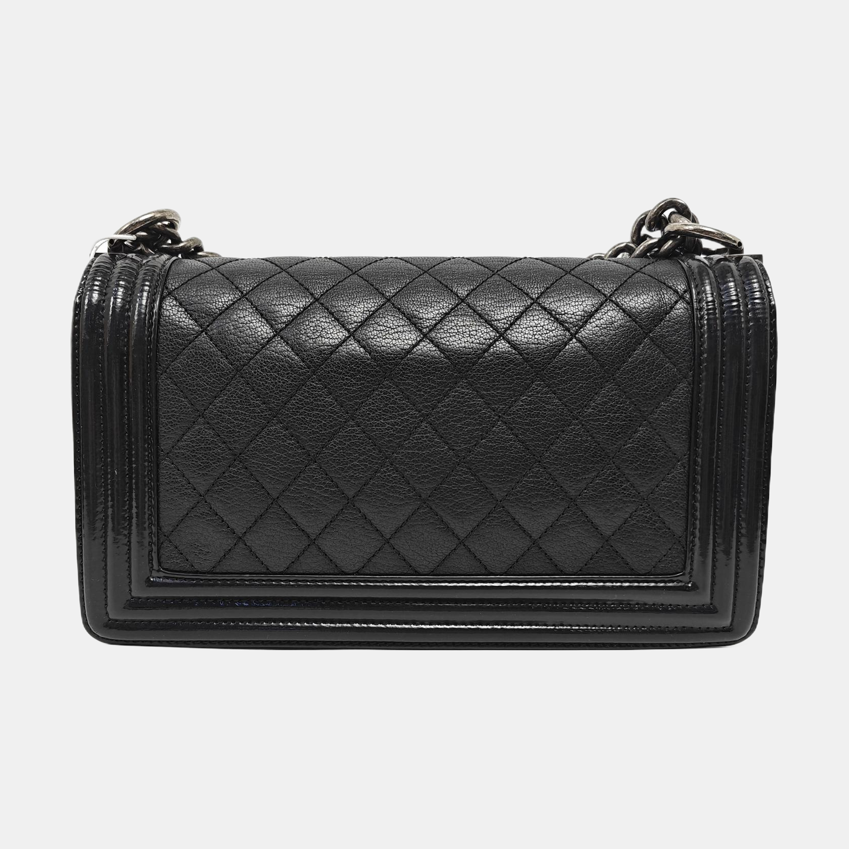 BOY CHANEL Medium Quilted Lambskin Black
