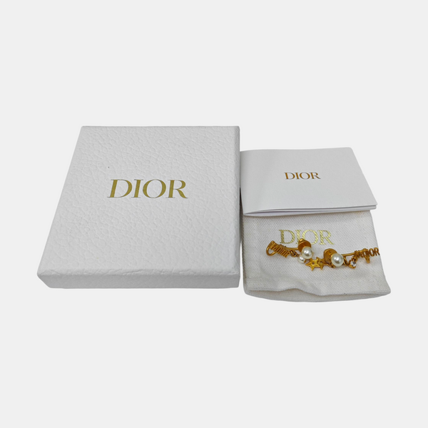 J'adior Metal Gold Stud Earrings
