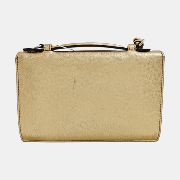 Sound Bag Saffiano Calfskin Gold