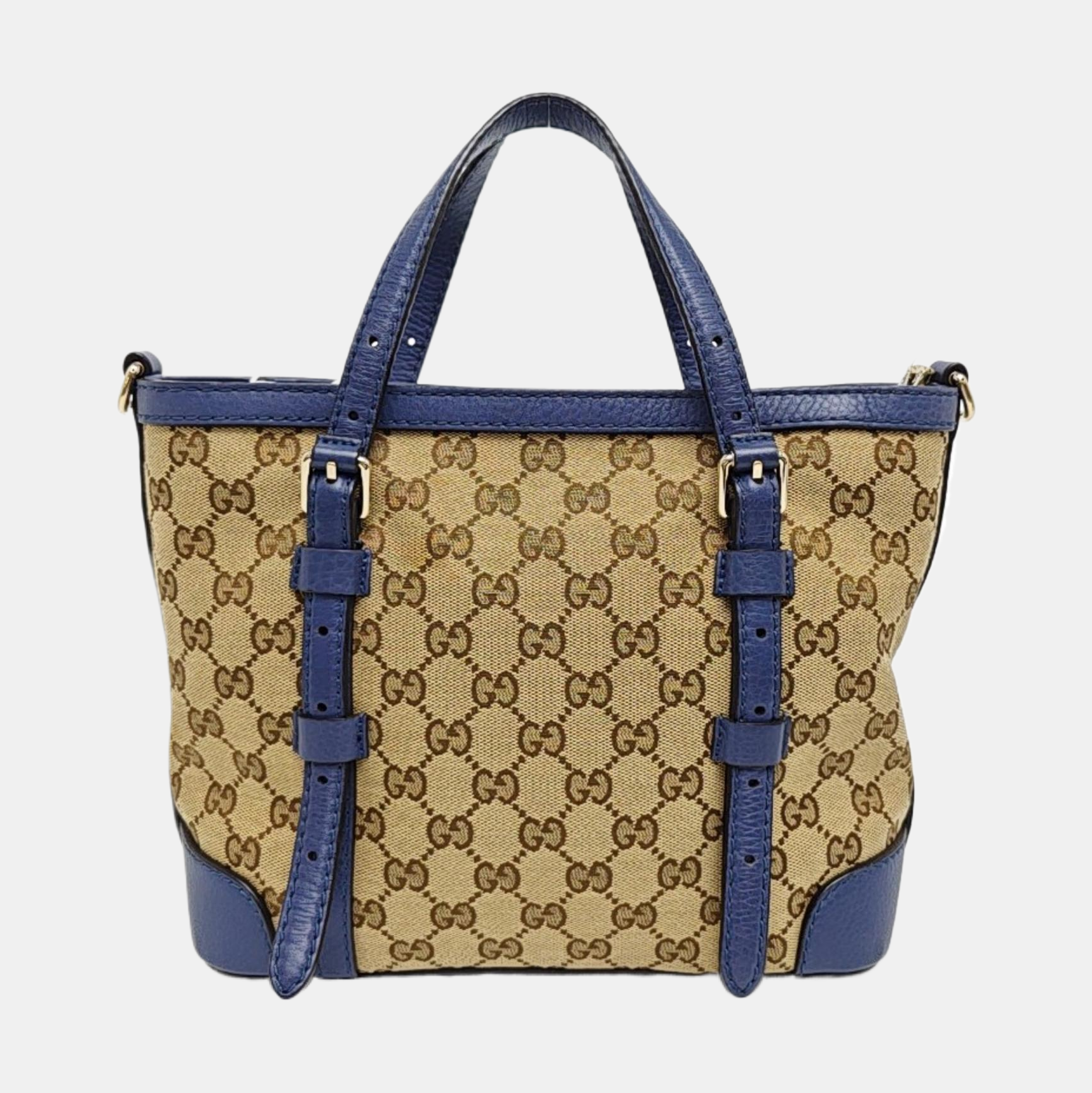 Monogram Fabric Shoulder Bag Brown