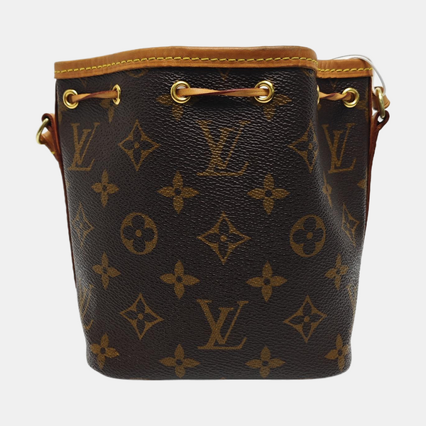 NÉONOÉ Nano Monogram Coated Canvas Brown