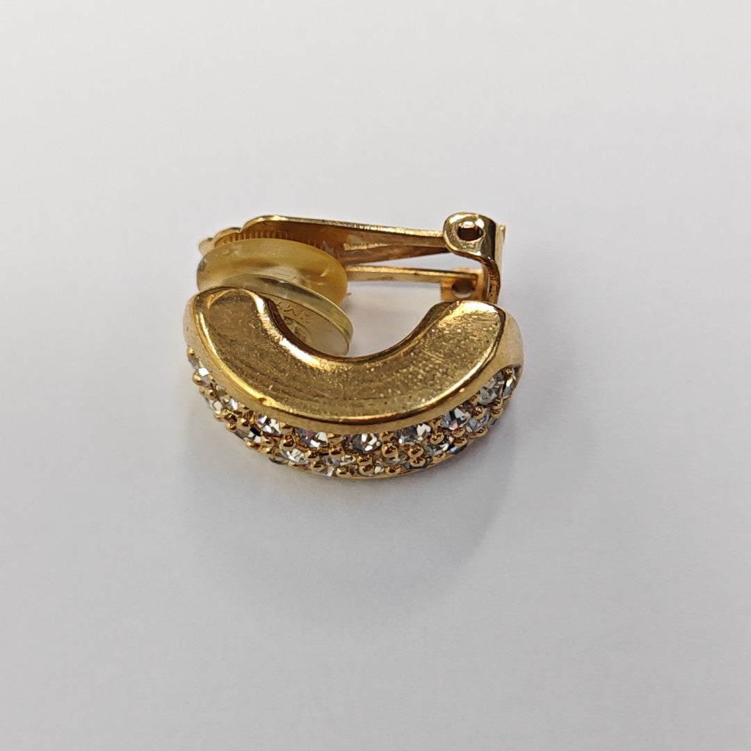 Metal Gold Clip On Earrings
