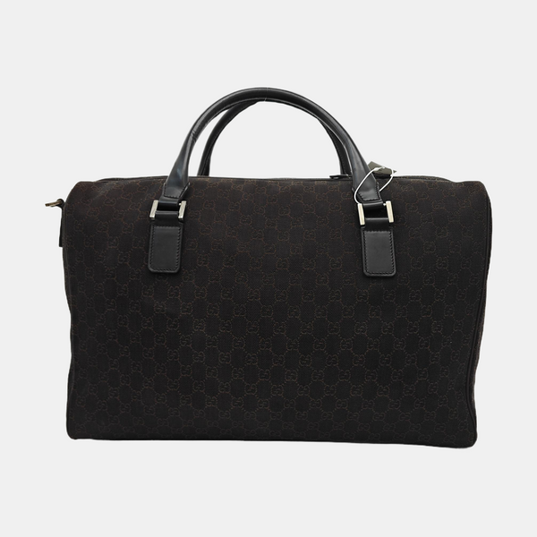 Monogram Canvas Shoulder Bag Black