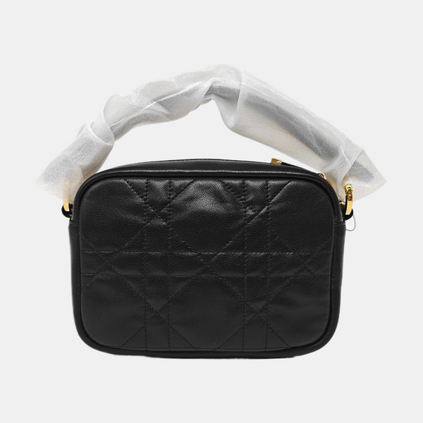 Dior Caro Small Cannage Calfskin Black