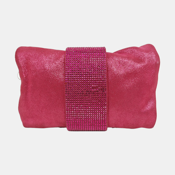 Fabric Crossbody Bag Red