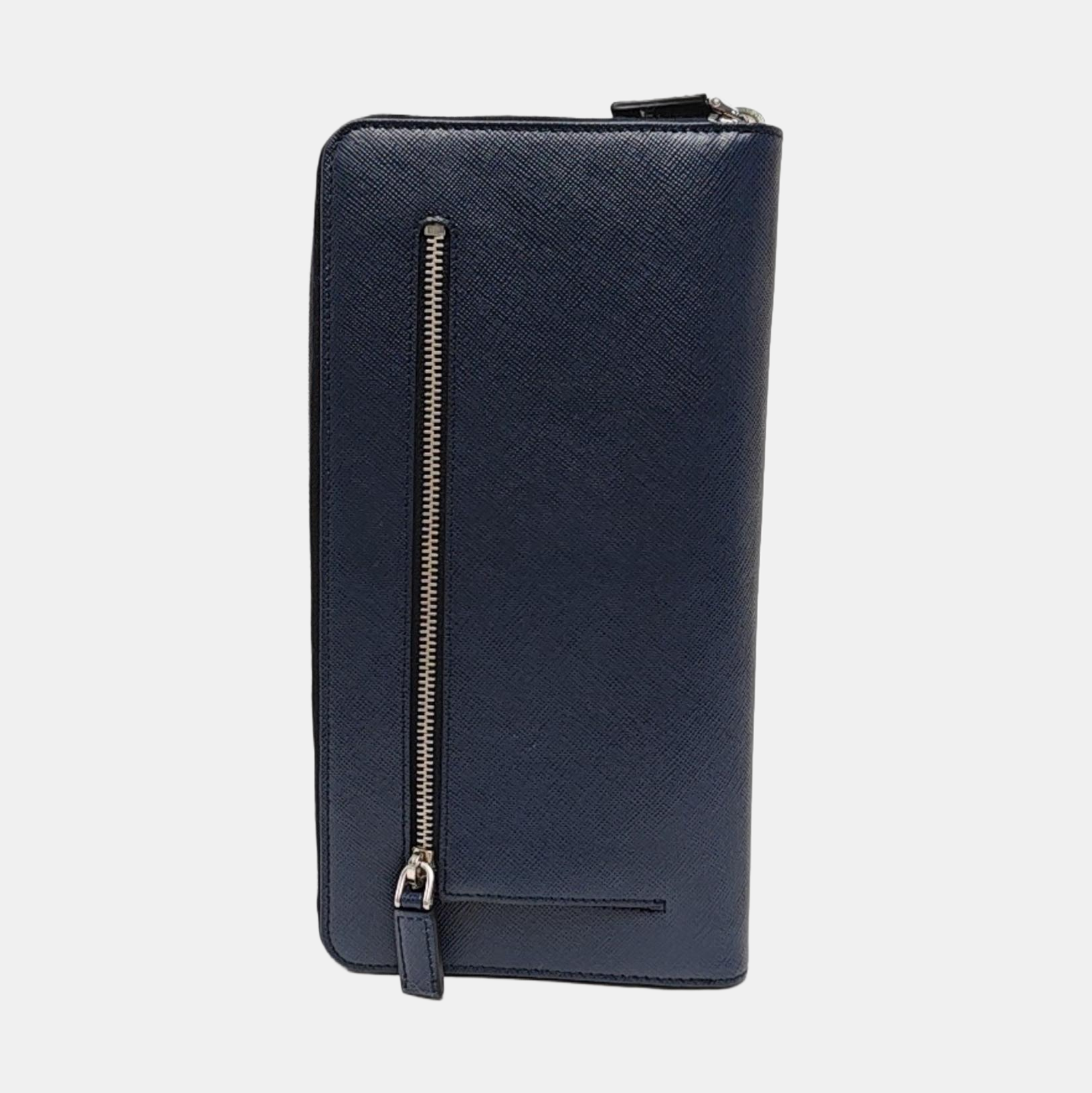 Saffiano Calfskin Clutch Blue