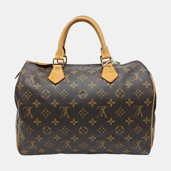 SPEEDY 30 Monogram Coated Canvas Brown