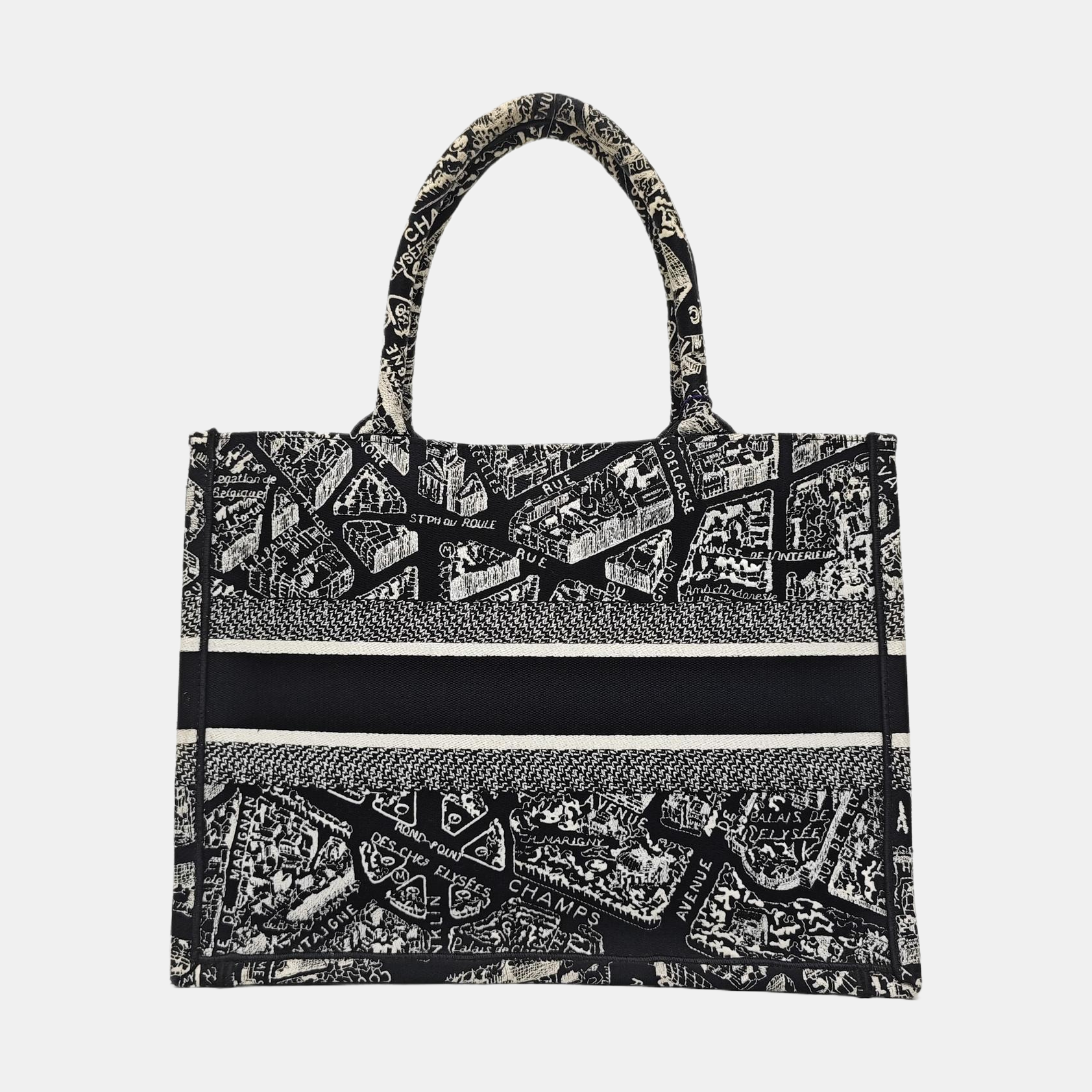 Book Tote Medium Canvas Black