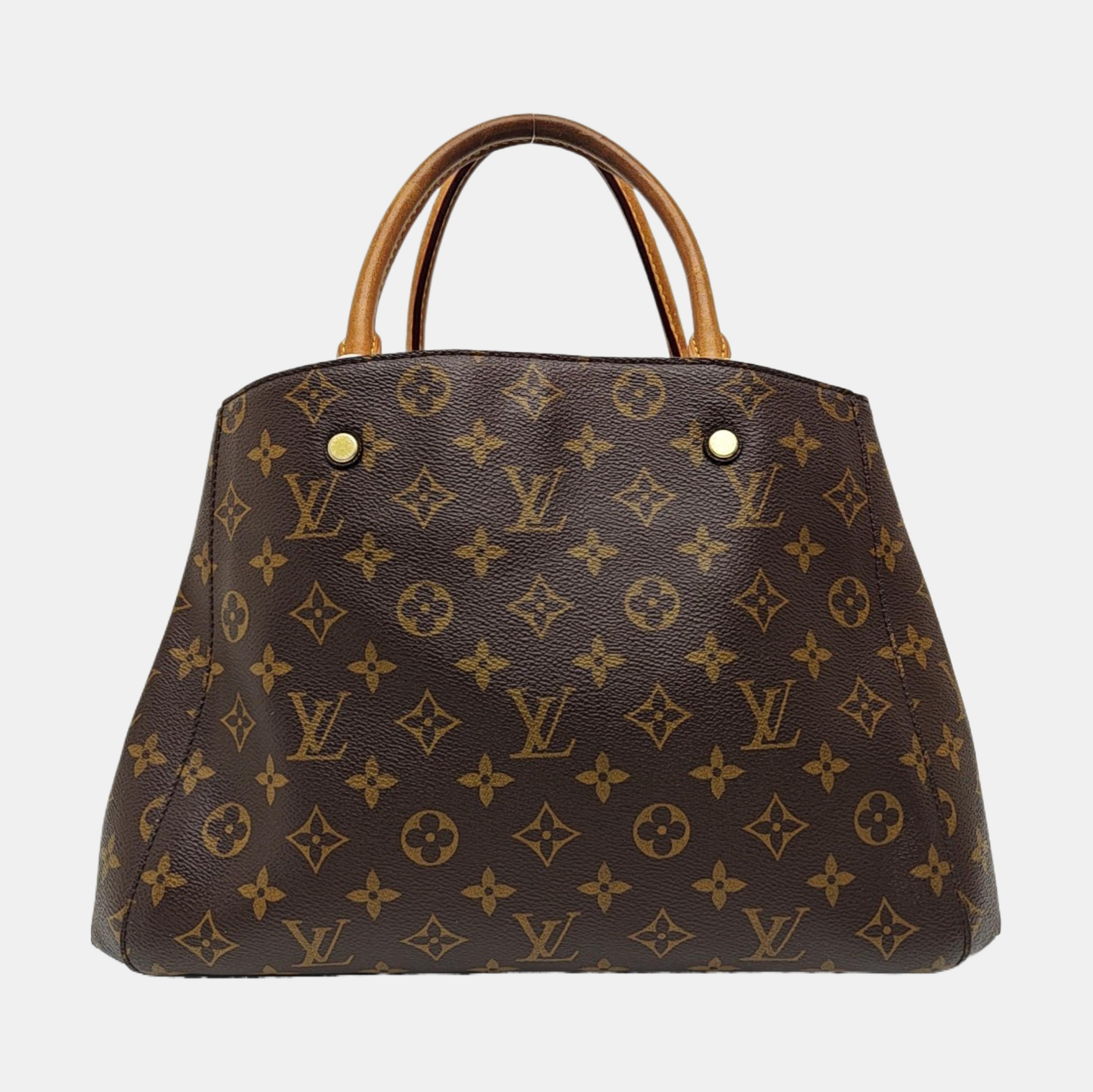 MONTAIGNE Monogram Coated Canvas Brown