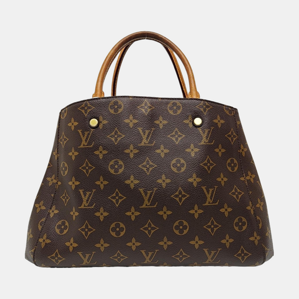 MONTAIGNE Monogram Coated Canvas Brown