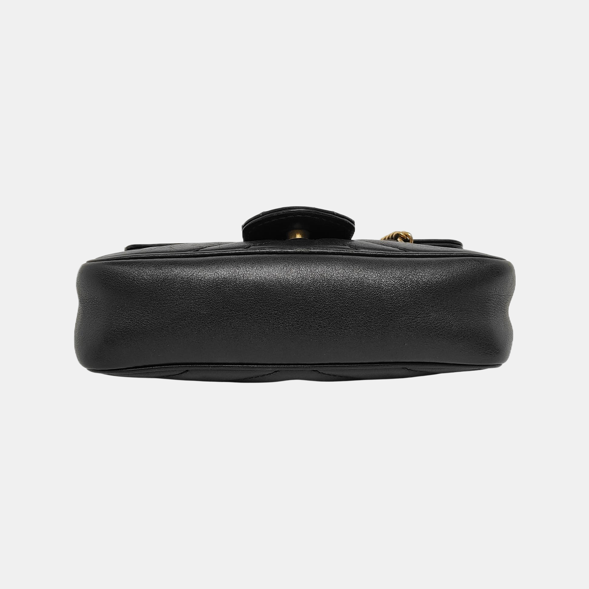 GG Marmont Mini Quilted Calfskin Black