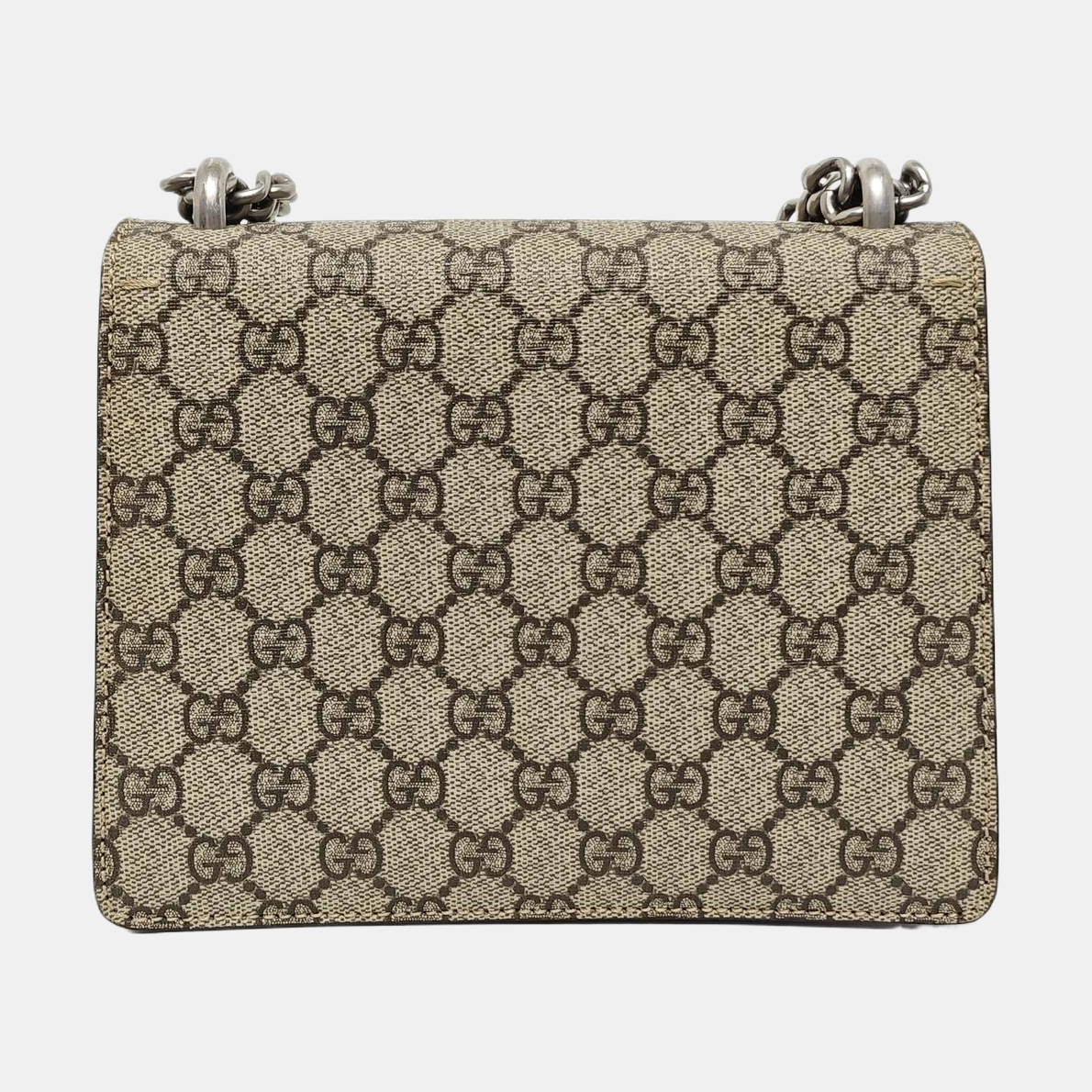 Dionysus Mini Monogram Coated Canvas Beige