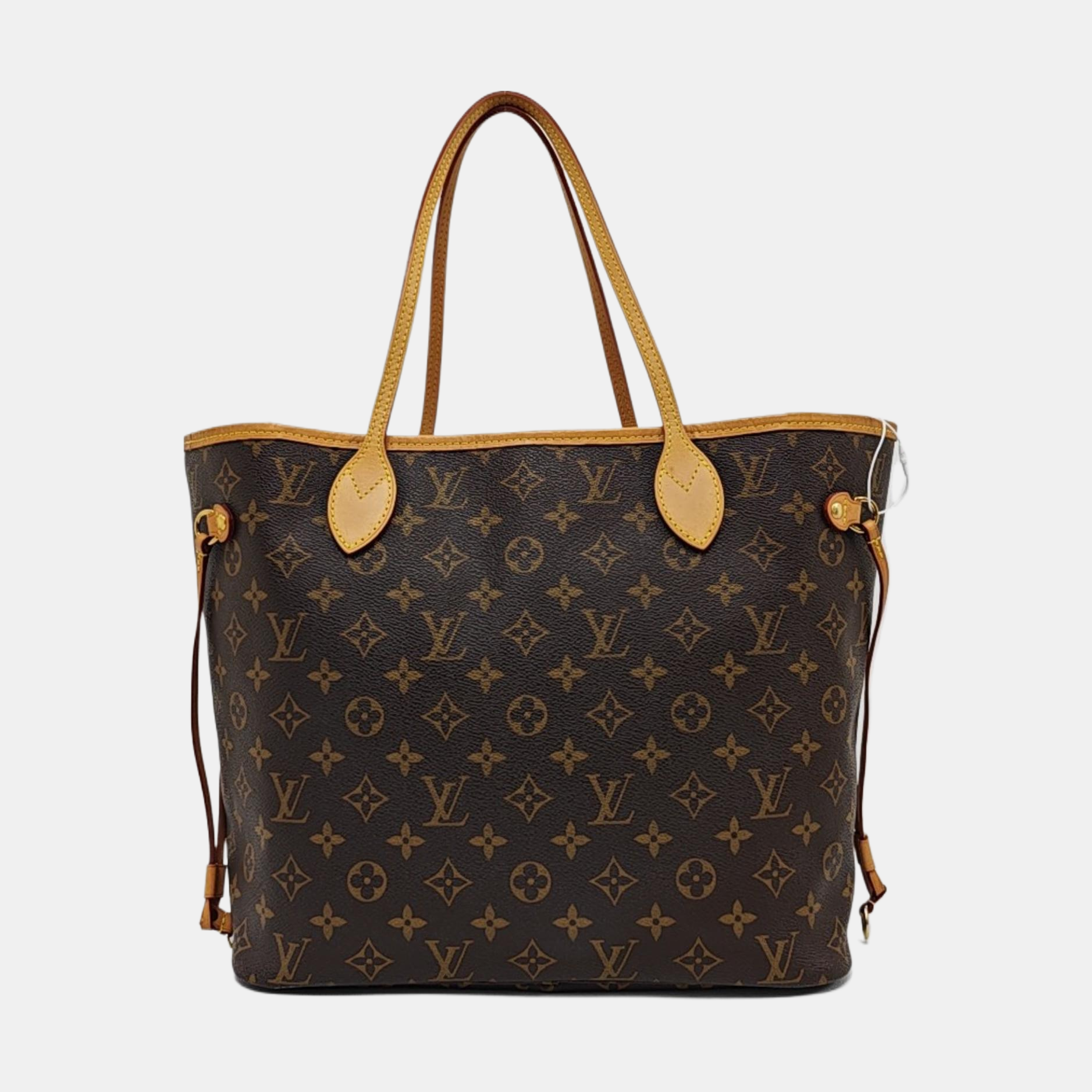NEVERFULL MM Monogram Coated Canvas Brown