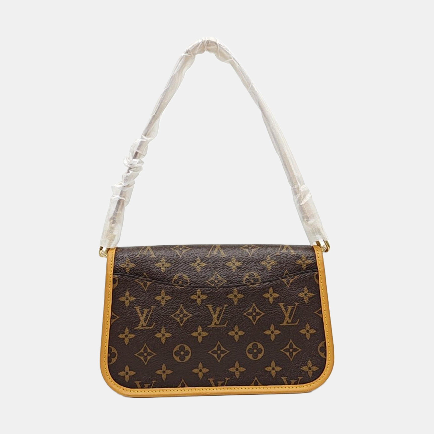 DIANE Monogram Coated Canvas Brown