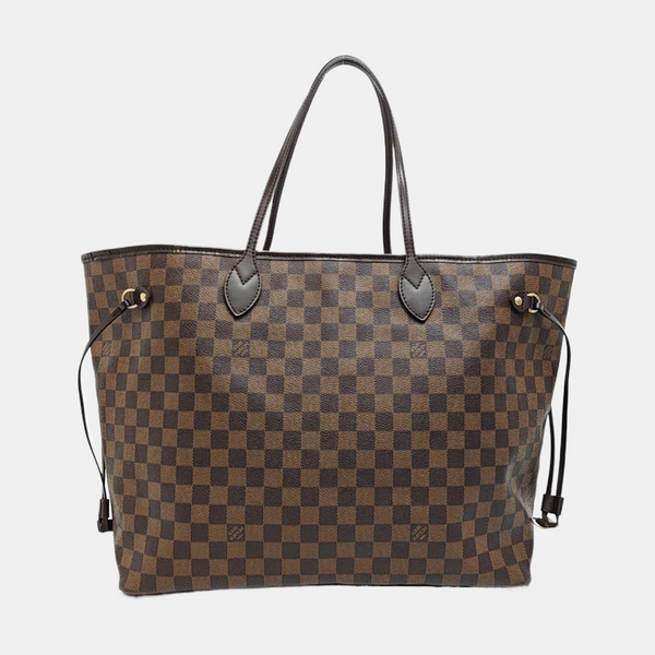 NEVERFULL GM Lona revestida Damier Ebene Marrón