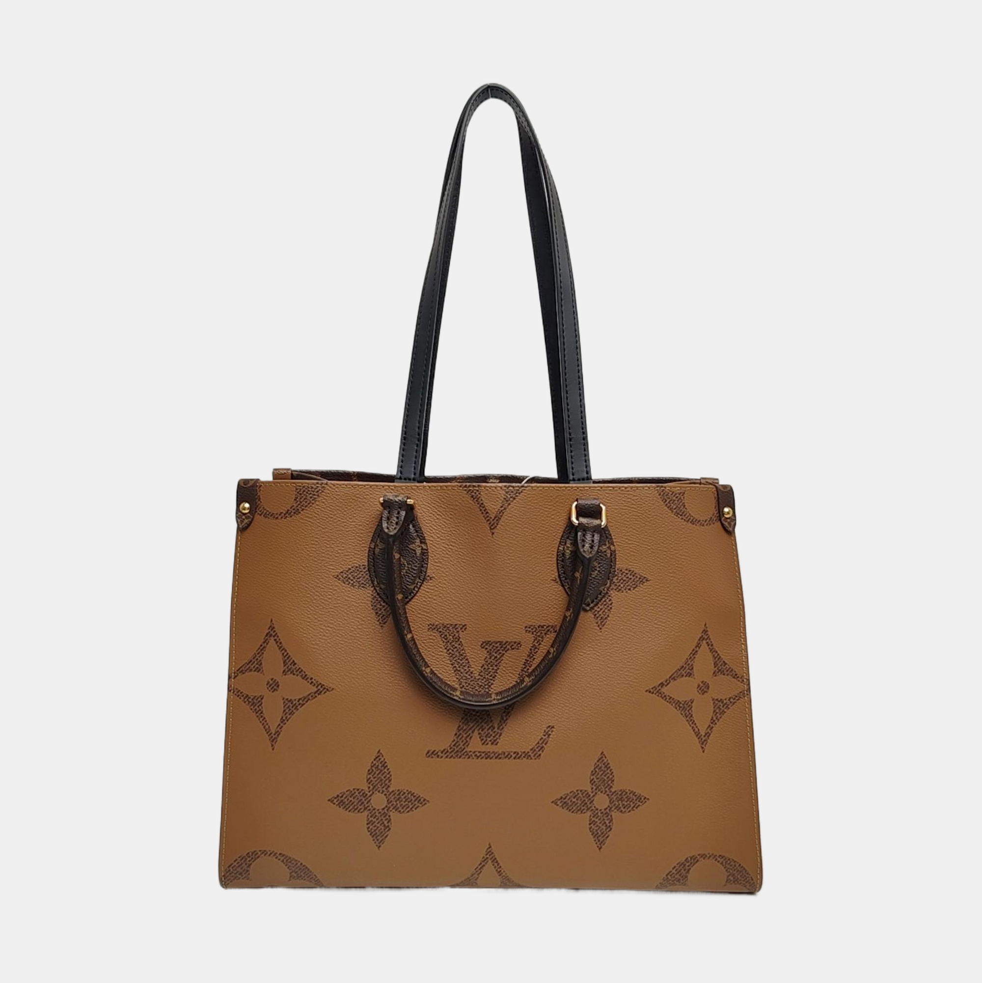 ONTHEGO MM Monogram Coated Canvas Brown