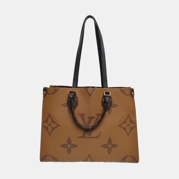 ONTHEGO MM Monogram Coated Canvas Brown