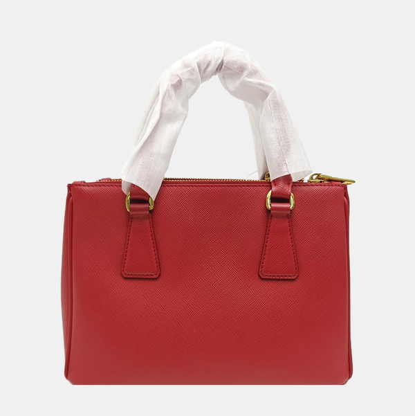 Galleria Small Saffiano Calfskin Red