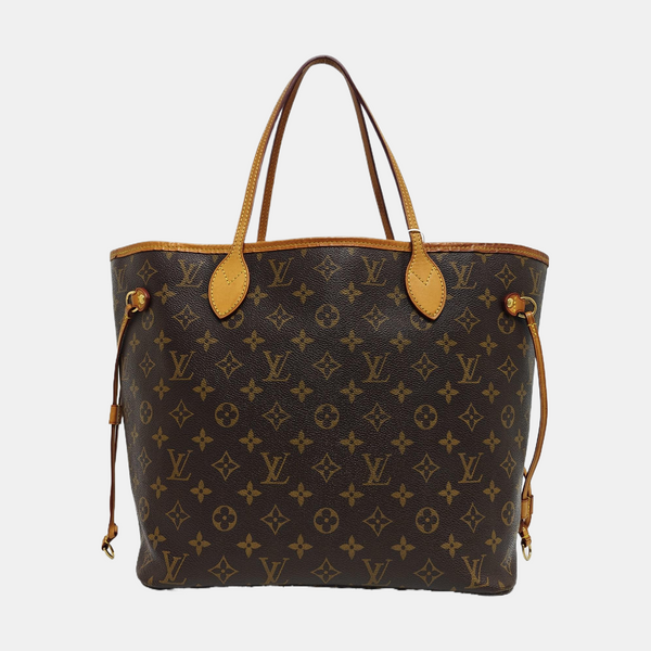 NEVERFULL MM Monogram Coated Canvas Brown