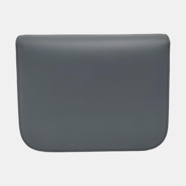 Authenticated pre-owned  CLASSIC BOX Medium Calfskin Grey - Shoulder Bag at Looply