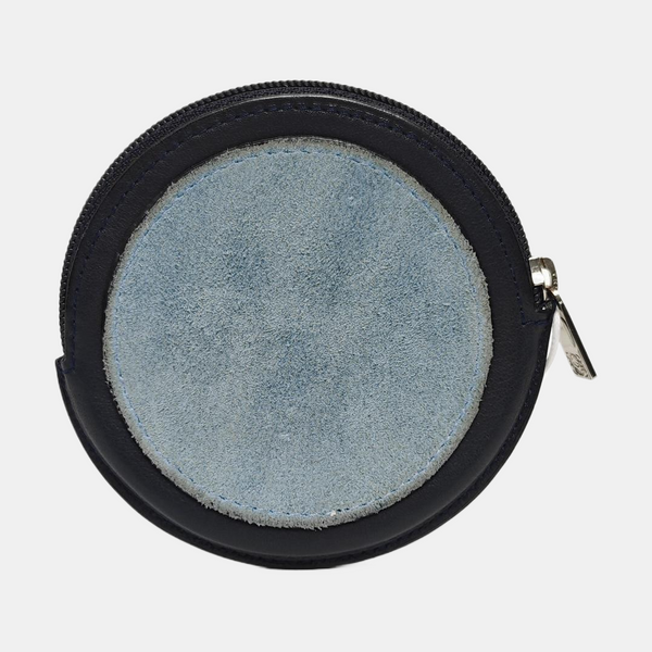 Charms Suede Blue Coin Purse
