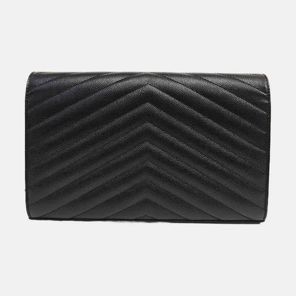 MONOGRAM Medium Chevron Calfskin Black