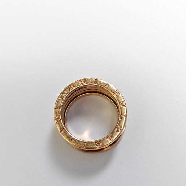 B.ZERO1 18k Rose Gold Ring EU 51