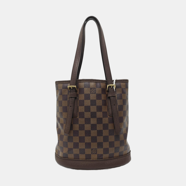 BUCKET PM Damier Ebene Coated Canvas Brown