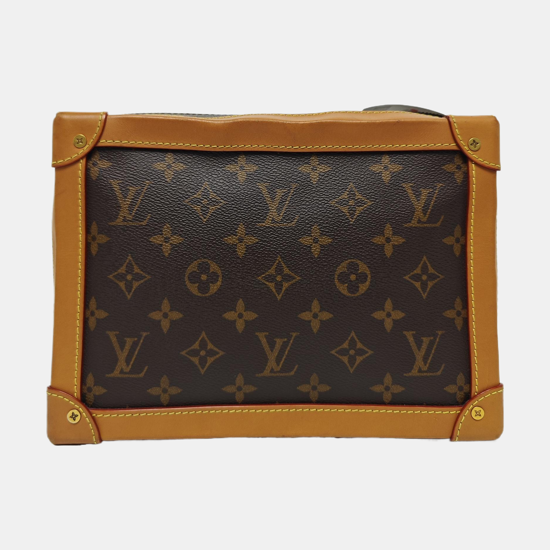 SOFT TRUNK Monogram Coated Canvas Brown